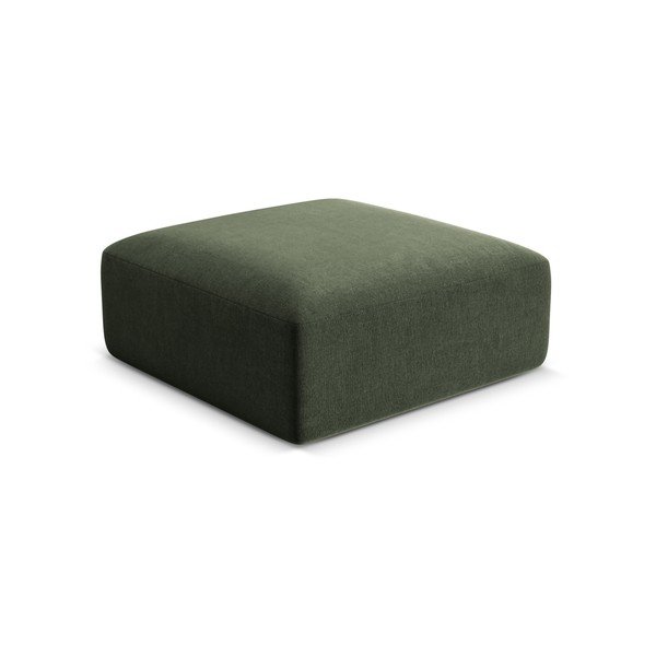 Zielony aksamitny podnóżek Campi – Cosmopolitan Design