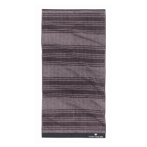 Ręcznik Tom Tailor Code Dark Grey, 90x200 cm