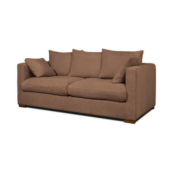 Jasnobrązowa sztruksowa sofa 175 cm Comfy – Scandic-image-2