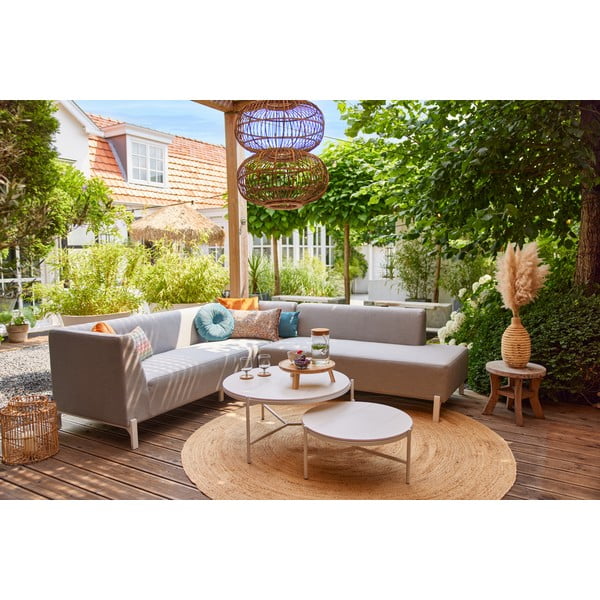 Niebieska poduszka ogrodowa Hartman Jolie, ø 40 cm-image-1