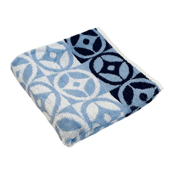 Niebieski bawełniany ręcznik kąpielowy 70x140 cm Compass – JAHU collections