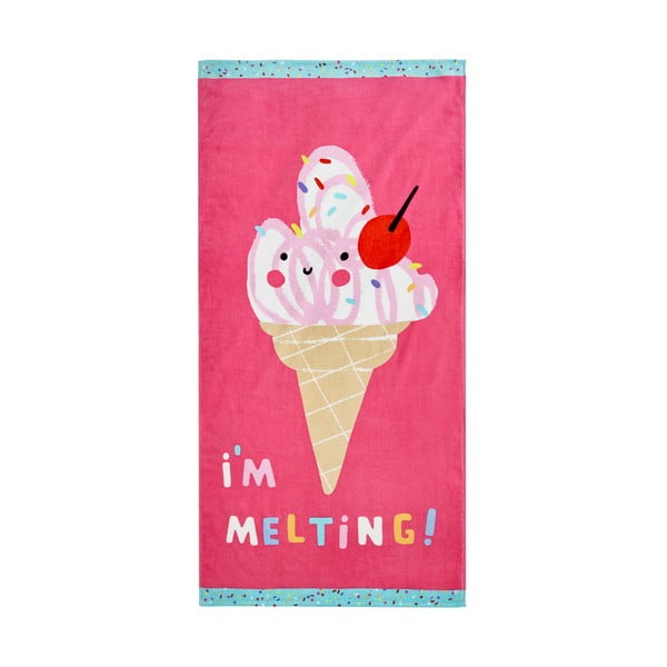 Różowy ręcznik plażowy 160x76 cm I'm Melting – Catherine Lansfield