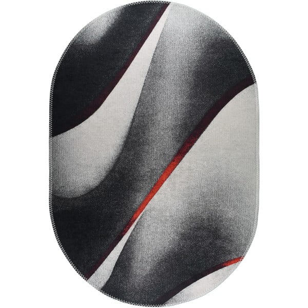 Czarno-biały dywan odpowiedni do prania 60x100 cm – Vitaus