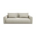 Beżowa rozkładana/ze schowkiem sofa 238 cm Kapua – Makamii