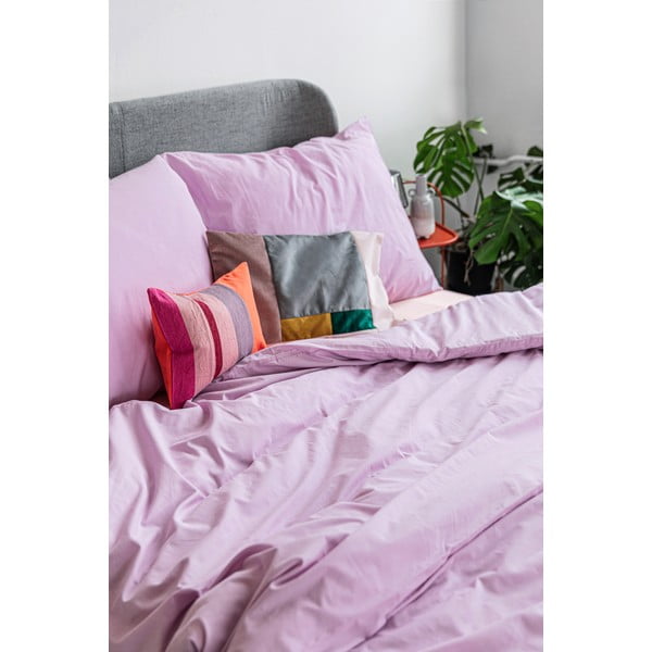 Lawendowa bawełniana pościel dwuosobowa Bonami Selection, 200x220 cm-image-4