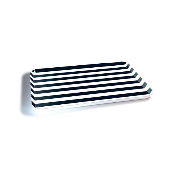 Taca do serwowania Remember Black & White, 45x29,5 cm-image-1