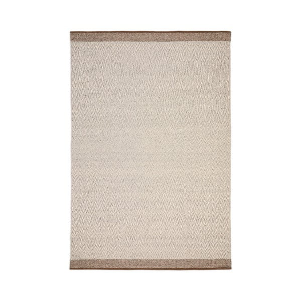 Beżowy wełniany dwustronny dywan tkany ręcznie 160x230 cm Nifelia – Kave Home