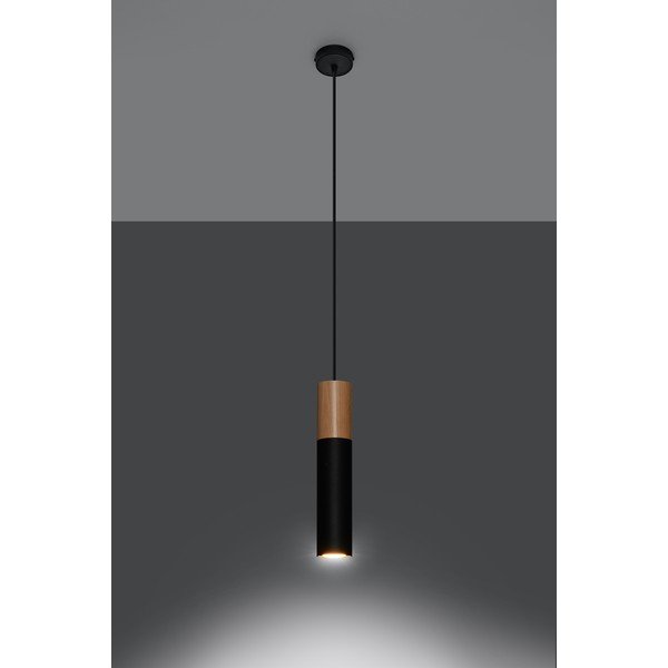 Czarna lampa wisząca Sollux Paul-image-3