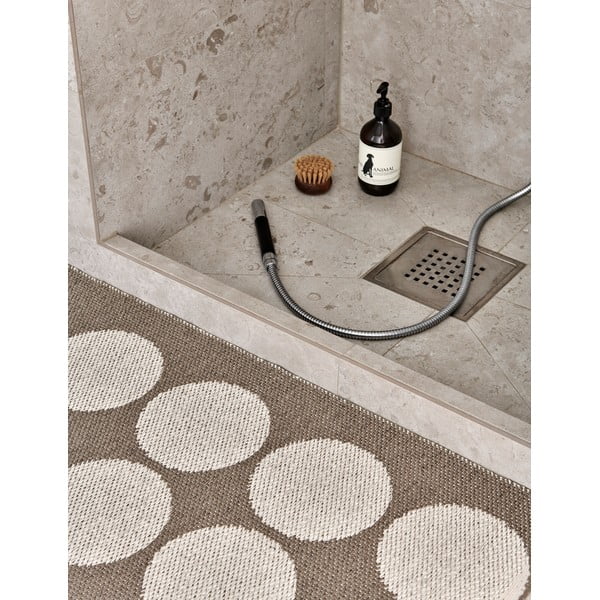 Brązowo-beżowy chodnik odpowiedni na zewnątrz 70x160 cm Hugo Walnut Linen – Pappelina-image-3