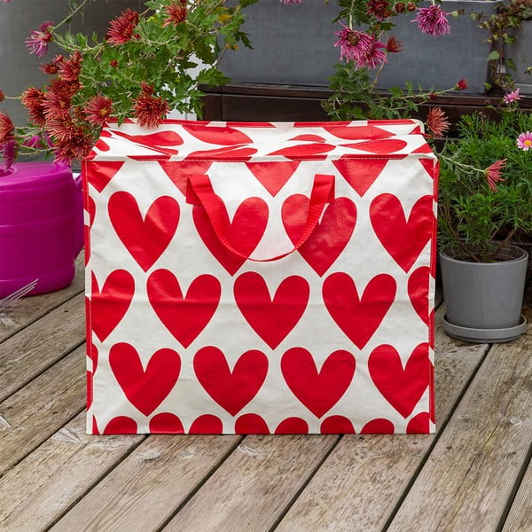 Pojemnik do przechowywania ubrań z plastiku z recyklingu 58x28x48 cm Hearts – Rex London-image-1