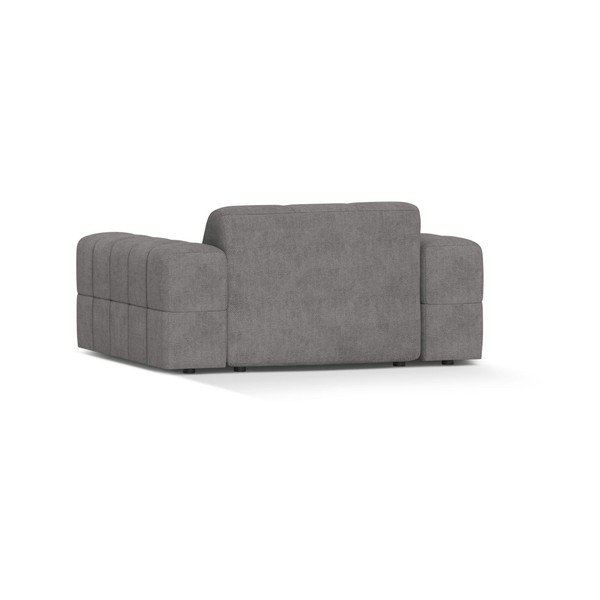 Szary fotel z tkaniny szenilowej Chicago – Cosmopolitan Design-image-2