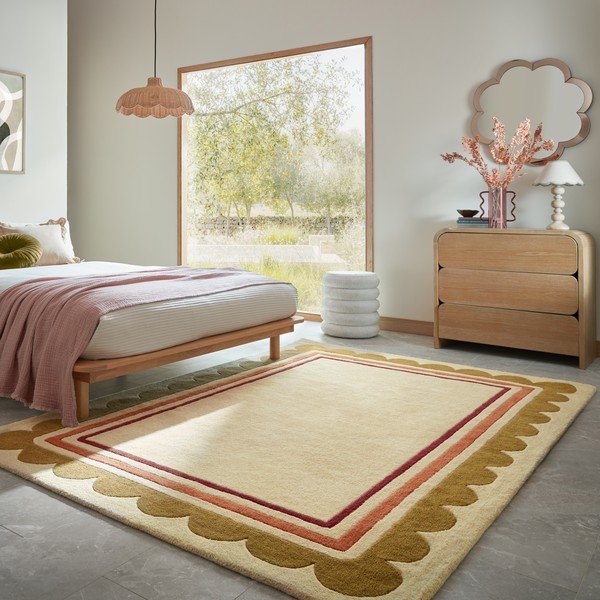 Wełniany dywan tkany ręcznie w naturalnym kolorze 120x170 cm Lois – Flair Rugs-image-2