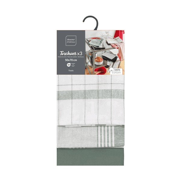 Bawełniane ścierki zestaw 3 szt. 50x70 cm Vibrato – douceur d'intérieur-image-2