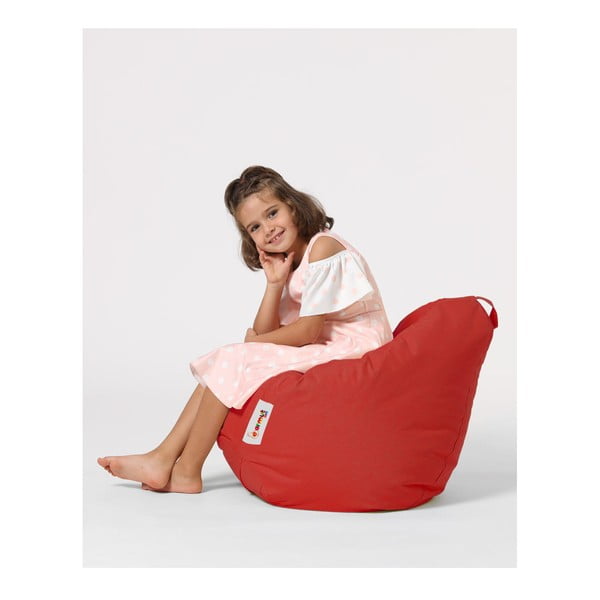 Czerwony dziecięcy worek do siedzenia Premium – Floriane Garden-image-1
