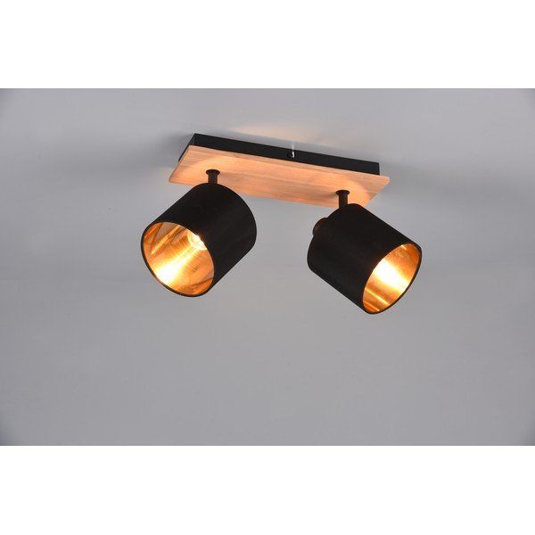 Czarno-naturalna lampa punktowa ø 12 cm Tommy – Reality-image-2