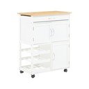 Bambusowa wyspa kuchenna na kółkach 37x67 cm Harlow – Premier Housewares