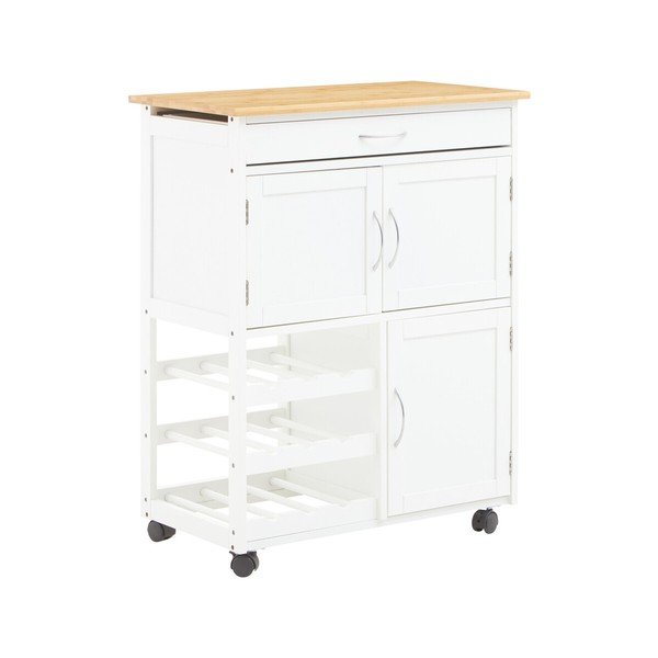 Bambusowy barek na kółkach 37x67 cm Harlow – Premier Housewares