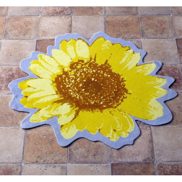 Dywan Special - żółty kwiat, 100 cm