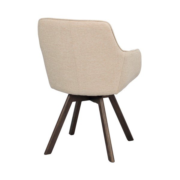 Beżowe tapicerowane fotele jadalniane zestaw 2 szt. Alison – Rowico-image-3