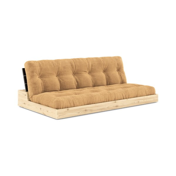 Jasnobrązowa sztruksowa rozkładana sofa 196 cm Base – Karup Design