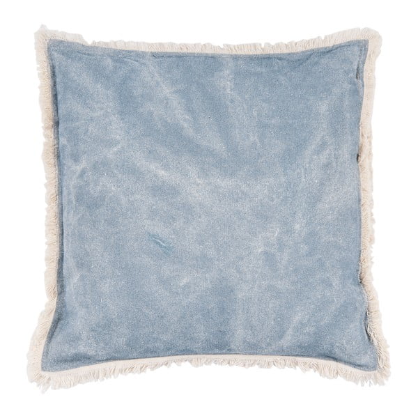 Niebieska poduszka Clayre & Eef Velvet, 45x45 cm
