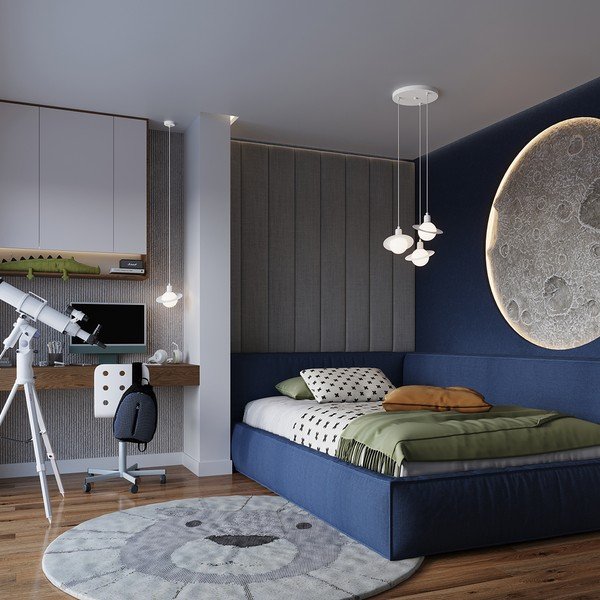 Biała lampa dziecięca ze szklanym kloszem Mab – Sollux-image-3