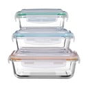 Szklano-silikonowe pojemniki na żywność 3 szt. Freska – Premier Housewares