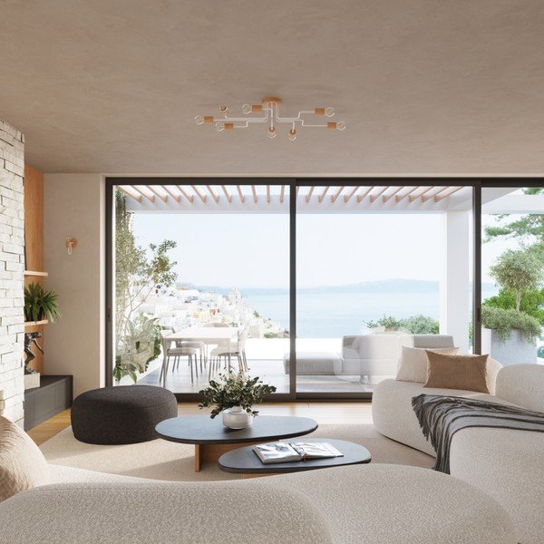 Lampa sufitowa w naturalnym kolorze 58x75 cm Dazzle – Sollux-image-3