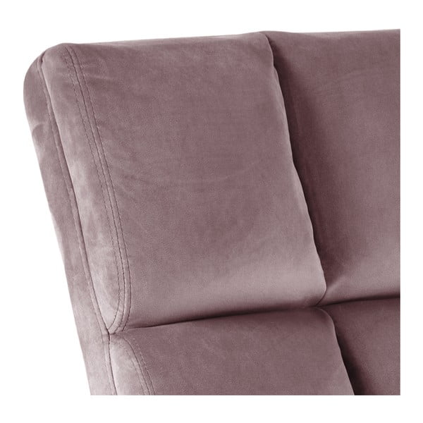 Różowy aksamitny fotel Alba – Actona-image-4
