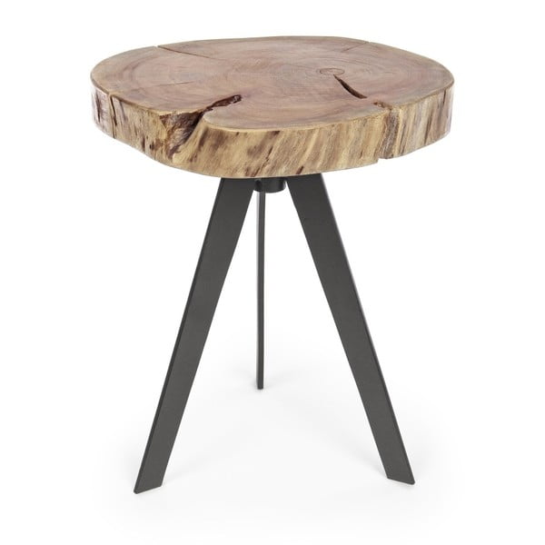 Stolik z drewna akacjowego Bizzotto Aron, Ø 35 cm