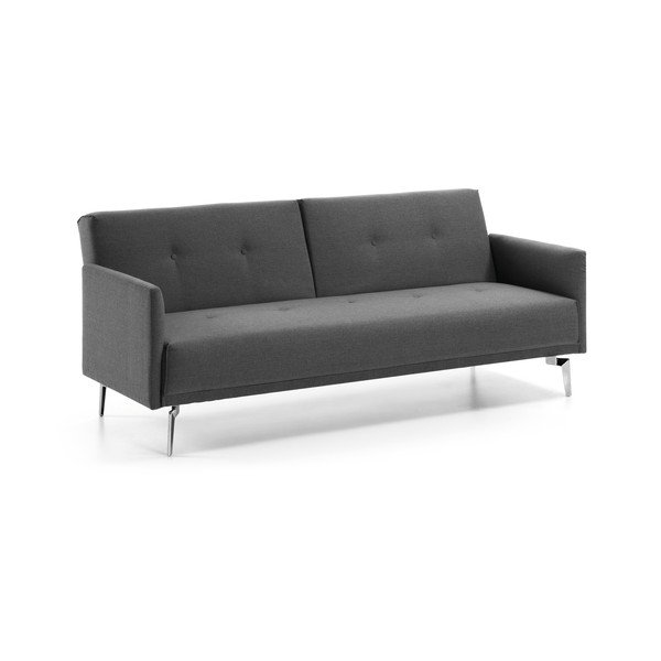 Ciemnoszara sofa rozkładana Kave Home Flora-image-1
