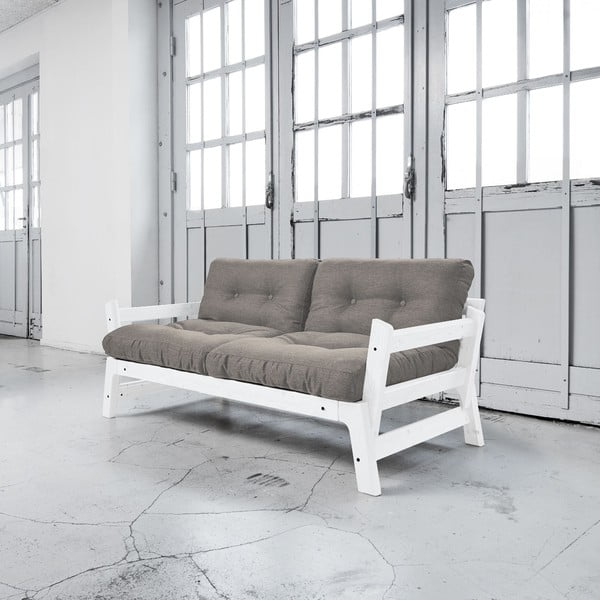 Sofa rozkładana Karup Step White/Granite Grey