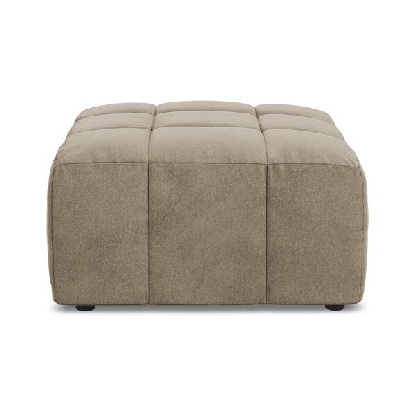 Brązowy aksamitny podnóżek Aloha – Makamii