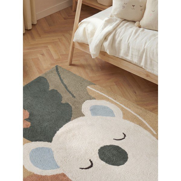 Kremowy bawełniany dywan dziecięcy odpowiedni do prania/tkany ręcznie 140x200 cm Snuggle Rio – Hanse Home-image-3