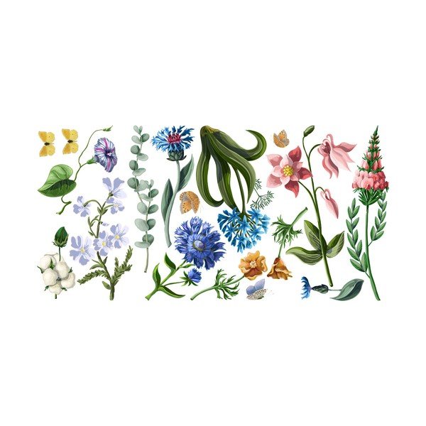 Komplet naklejek ściennych Ambiance Wildflowers-image-1