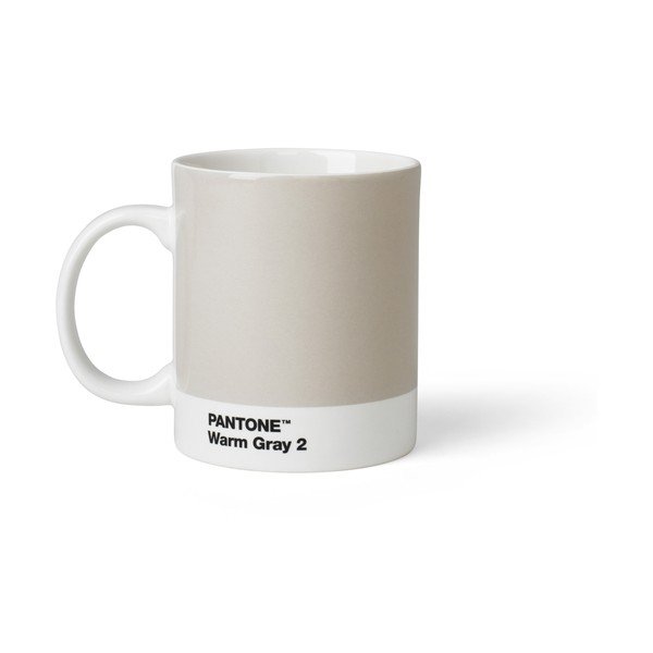 Jasnoszary porcelanowy kubek 375 ml Warm Gray 2 – Pantone