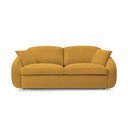 Żółta rozkładana sofa 235 cm Cezanne – Bobochic Paris