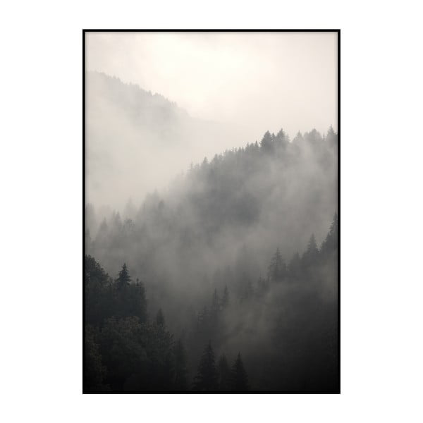 Plakat Imagioo Foggy Forest, 40x30 cm