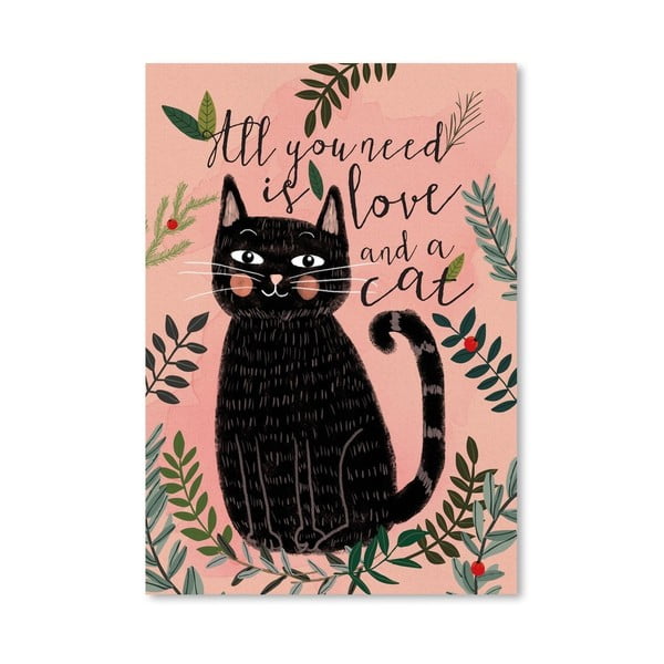 Plakat (projekt: Mia Charro) - All You Need Cat