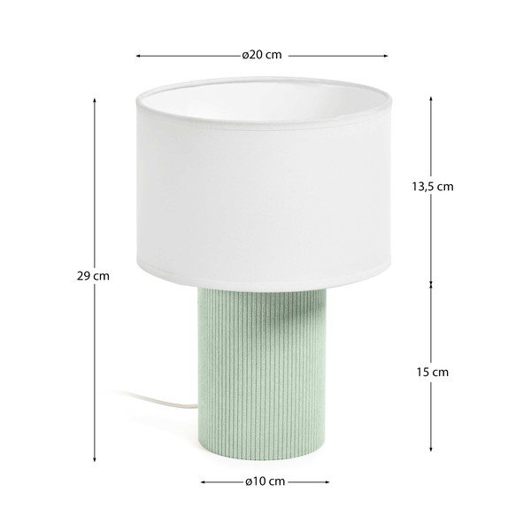 Biało-turkusowa lampka dziecięca Bianella – Kave Home-image-3