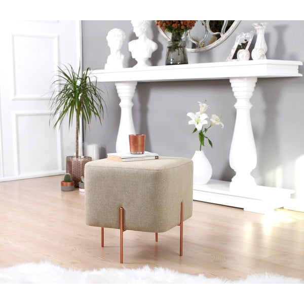 Beżowy puf Copper – Artie-image-2