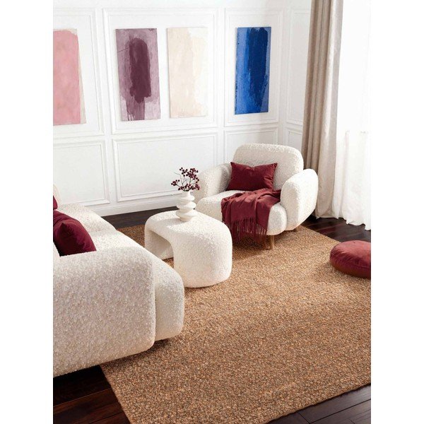 Beżowy dywan z materiału bouclé tkany ręcznie 120x170 cm Notting Hill Portobello – Ted Baker-image-1