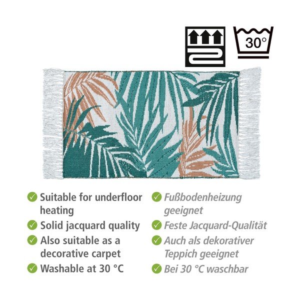 Zielony tekstylny dywanik łazienkowy 50x80 cm Suva – Wenko-image-4