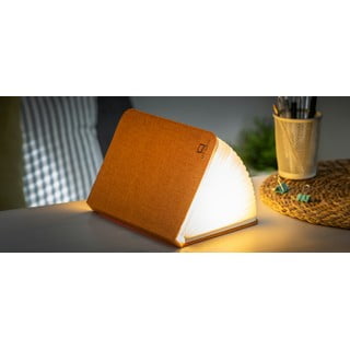 Pomarańczowa lampa stołowa LED w kształcie książki Gingko Booklight