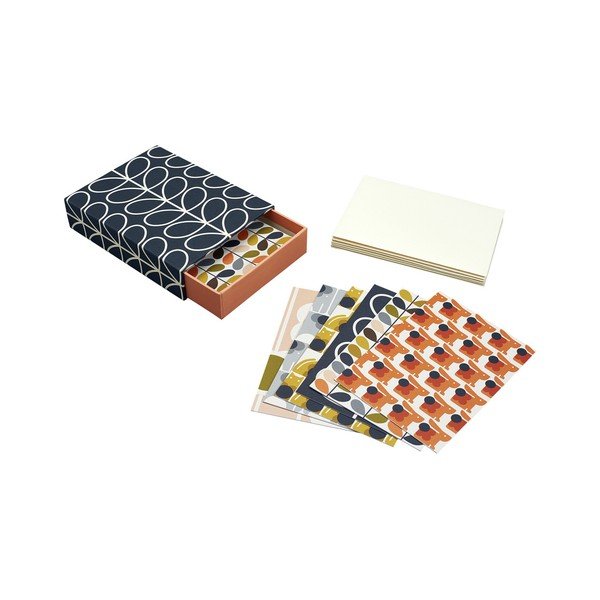 Zestaw 12 pocztówek z kopertami Orla Kiely-image-1