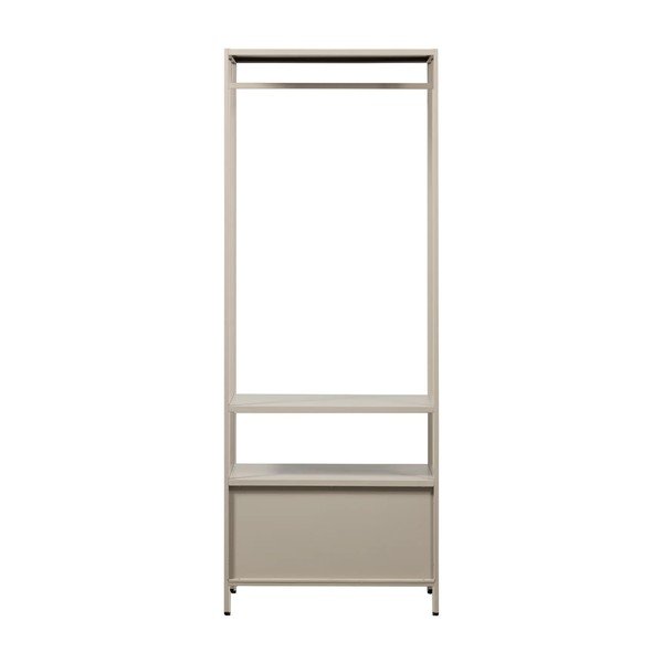 Beżowa metalowa szafa otwarta 70x185x54 cm Ferris – WOOOD-image-4