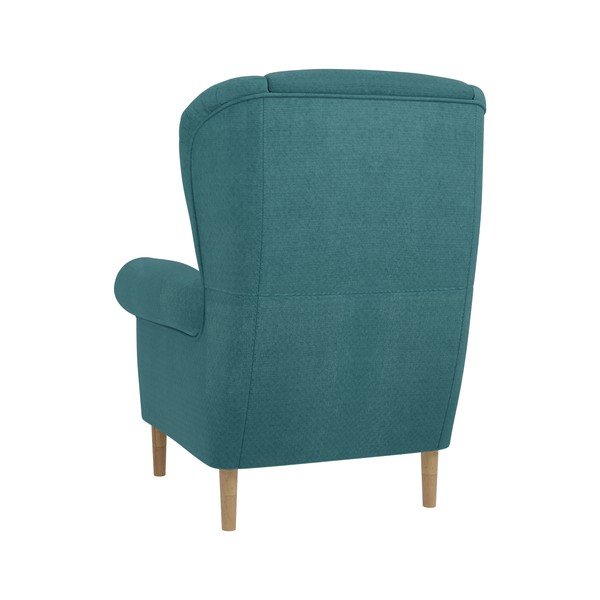 Turkusowy fotel typu uszak Swan – Ropez-image-2