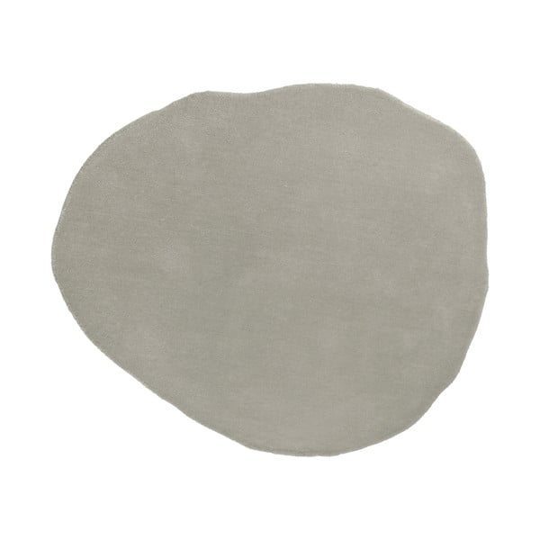 Szary wełniany dywan 131x145 cm – Leitmotiv