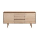 Naturalna niska komoda w dekorze dębu 150x75 cm Nagano – Actona
