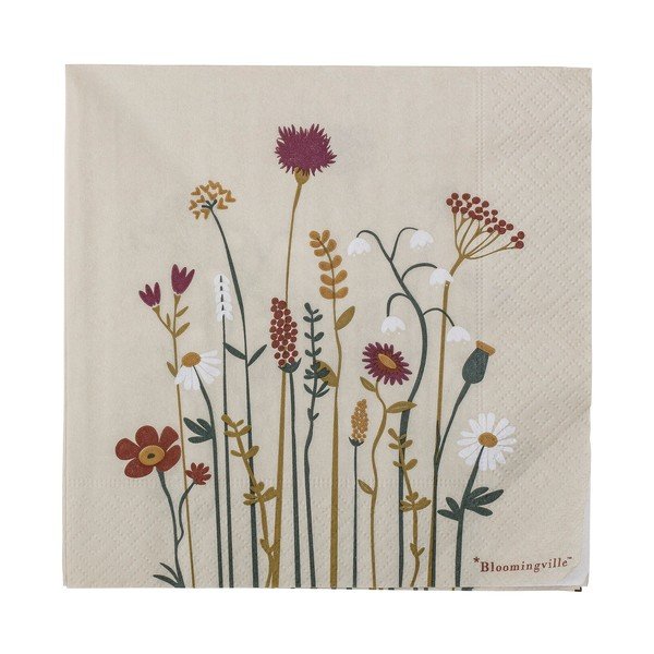 Papierowe serwetki zestaw 20 szt. 33x33 cm Paige – Bloomingville